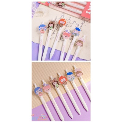 Ручка автоматическая черная гелевая Sweety YML-6829, YML-6829, YML-6829-6-RU