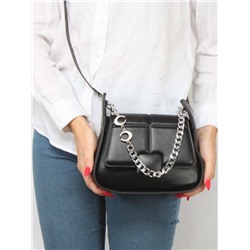 Сумка женская искусственная кожа Ch&K-8827,  1отд,  плечевой ремень,  черный 257619