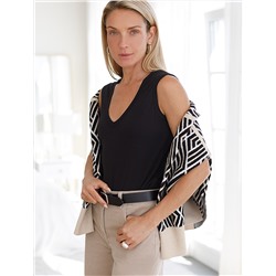 Топ из премиального хлопка с эластаном