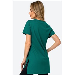 Женская удлиненная футболка с разрезами Happyfox