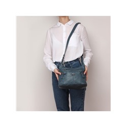 Сумка женская искусственная кожа Guecca-7012,  1отд+карм/перег,  плеч/ремень,  синий 235199