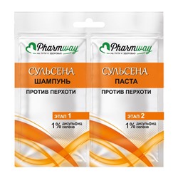 Шампунь против перхоти 1%+ Паста против перхоти 1%, саше