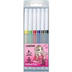 Фломастеры  6 цв. deVENTE  Too Cute Girl пласт. 5080319