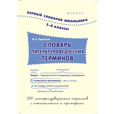 Словарь литературоведческих терминов: 1-4 классы