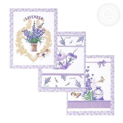 Полотенце 50*60 см. "Сиреневая дымка" рогожка хлопок 100%