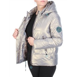 8262 SILVER Куртка демисезонная женская BAOFANI (100 гр. синтепон) размер 52