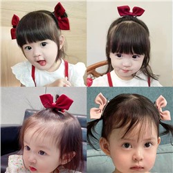 Заколки-бантики для волос на зажиме 2 штуки, Размер 5 см.