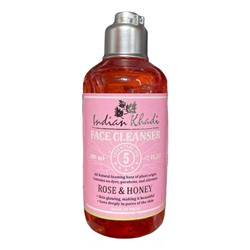Face Cleanser ROSE & HONEY, Indian Khadi (Гель для умывания РОЗА И МЕД, Индиан Кхади), 200 мл. - СРОК ГОДНОСТИ ДО 31 ИЮЛЯ 2025 ГОДА