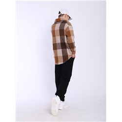 Рубашка "Гранж" коричневая клетка