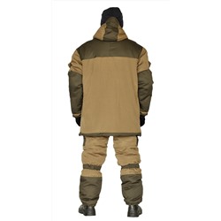 Костюм зимний "ГОРКА" куртка/брюки, цвет: св.хаки/т.хаки, ткань: Полибрезент/Полибрезент