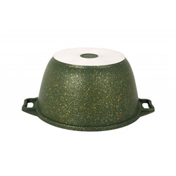 Кастрюля 4л со стеклянной крышкой, АП линия "Trendy style" (Malachite)  к41tsml