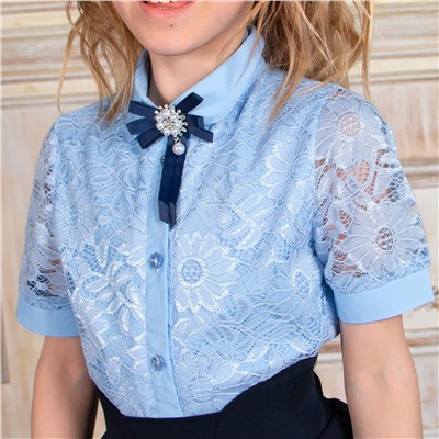 Блузка для девочки короткий рукав Соль&Перец