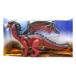 12 Динозавр-Дракон 2-х головый Двигается, свет, звук(на батар.) 46*25см /кор. 852А АКЦИЯ! СКИДКА 20%