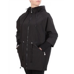 FY-227 BLACK Ветровка женская АЛИСА (65% хлопок, 35% полиэстер) размер 48 российский