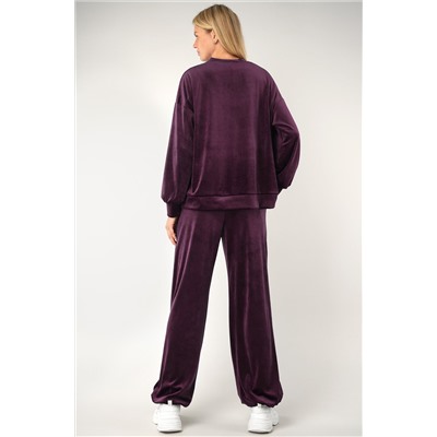 Женский велюровый костюм оверсайз Happyfox