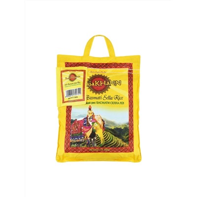 RAAJAKHANN 1121 Basmati Sella Rice (РАДЖАКХАН пропаренный индийский рис басмати селла 1121), 1 кг.