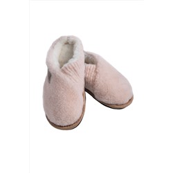 Шлепанцы ГЛУБОКИЕ цвет ПУДРА эва