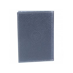 Обложка для авто+паспорт Premier-О-77 (4 внут карм)  натуральная кожа синий тем флотер (351)  213336