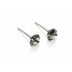Серьги-гвоздики PR1469 -8 серый