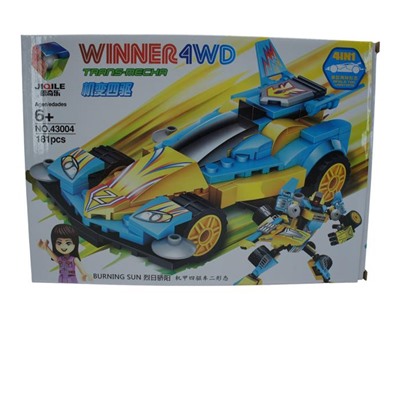 Конструктор Winner 4WD Cпортивная машина-трансформер 181дет. 29*21см / коробка 43004-2