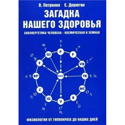 Книга ЗАГАДКА НАШЕГО ЗДОРОВЬЯ. Книга 1. Биоэнергетика человека - космическая и земная. В. Петренко, Е. Дерюгин (мягкий переплёт, 456 стр.), 1 шт.