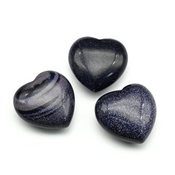 Сердце из авантюрина синего 25*25*12мм