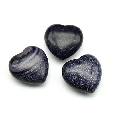 Сердце из авантюрина синего 25*25*12мм