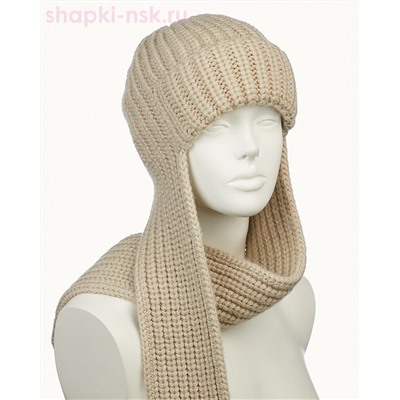 44353 F Ушанка женская флис (56-58)