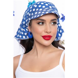 Косынка с козырьком (блю/горох) КК25