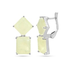 Серьги из серебра лунный камень, Саквер