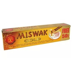 MISWAK Gold, Total Care Toothpaste, Dabur (МИСВАК ГОЛД, зубная паста с чистым экстрактом дерева Аль-Араке, Дабур), 170 г.
