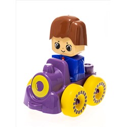 Конструктор пластиковый «Веселый паровозик» 30 деталей Baby Blocks