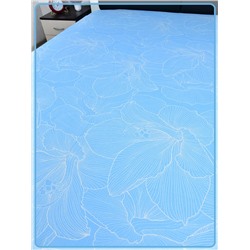 Простыня Ивановская бязь Вернисаж вид 4 голубой