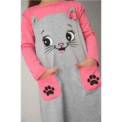 Хлопковое платье для девочки Happyfox