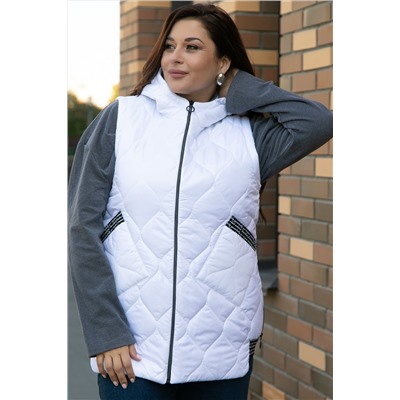 Жилет утепленный Дана Мур (белый) Б14308-18М
