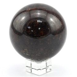 Шар из камня гранат, диаметр 72мм, 702г
