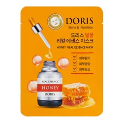 DORIS Маска тканевая д/лица с медом  Honey Real Essence Mask 25мл