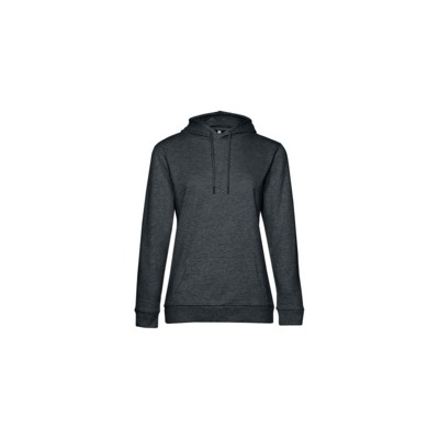 Толстовка с капюшоном женская Hoodie, серый меланж (антрацит)