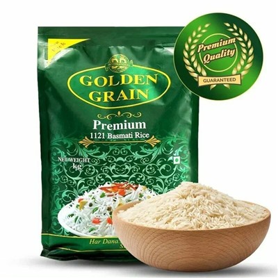 PREMIUM 1121 Basmati Rice, Golden Grain (ПРЕМИУМ 1121 рис басмати), 1 кг.