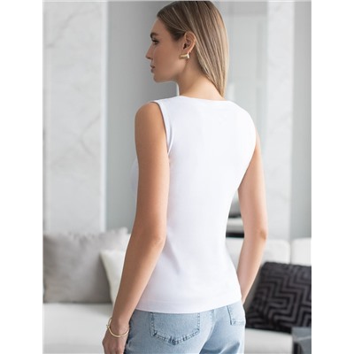 Топ из премиального хлопка с эластаном