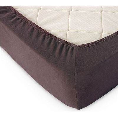 Простыня «Шоколадный», Трикотаж, 120 г/м2, 200*200*20