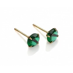 Серьги-гвоздики PR1469 -8 изумр