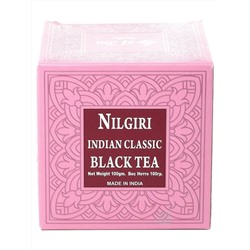 NILGIRI Indian Classic BLACK TEA, Bharat Bazaar (НИЛГИРИ Индиан Классик ЧЕРНЫЙ ЧАЙ, Бхарат Базар), 100 г.