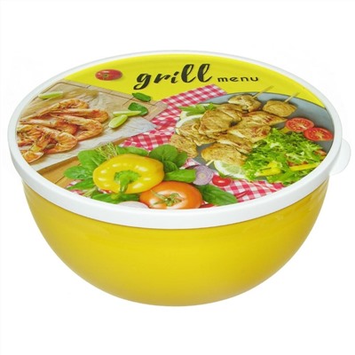 Миска GRILL MENU 3л с крышкой