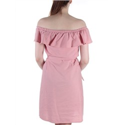 829 Платье хлопковое с поясом Fashion размер L - 48 российский