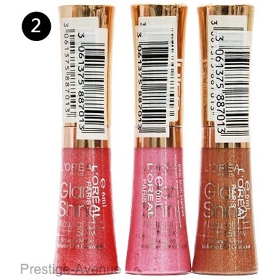 Блеск для губ Loreal GlamShine Natural Glow (упак 3 шт)