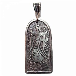 Подвеска "Птица" мельхиор 042 SH DT13.039s