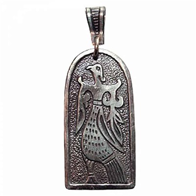 Подвеска "Птица" мельхиор 042 SH DT13.039s