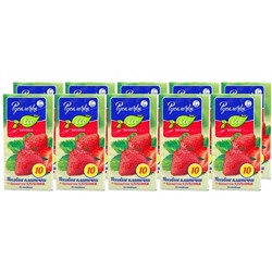 Платочки бум.РУСАЛОЧКА ECOLINE (10шт.) Клубника (вып.по 10шт.)