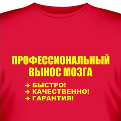 Футболка "Вынос мозга"